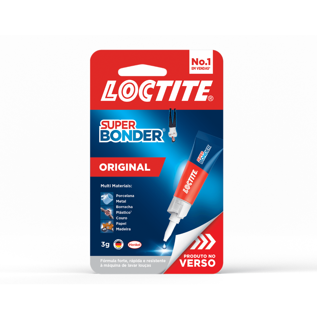 Super Bonder Cola Original Loctite (Embalagem de 3g)