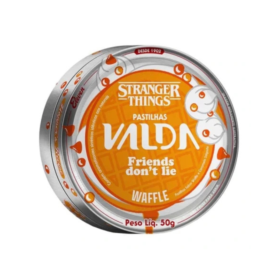Valda Waffle Stranger Things Eurofarma (Embalagem com 10 unidades de 50g)