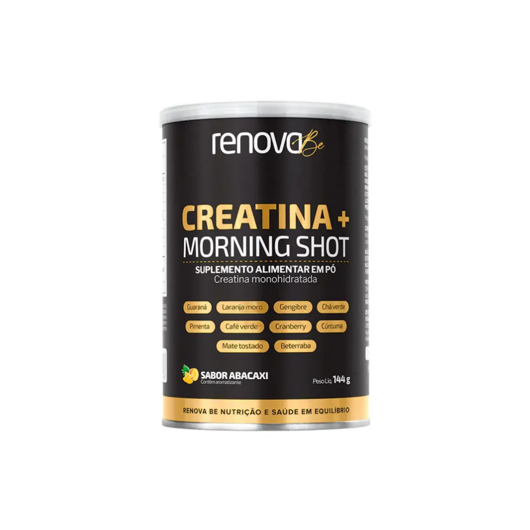Creatina + Morning Shot Abacaxi Renova Be (Embalagem de 144g)