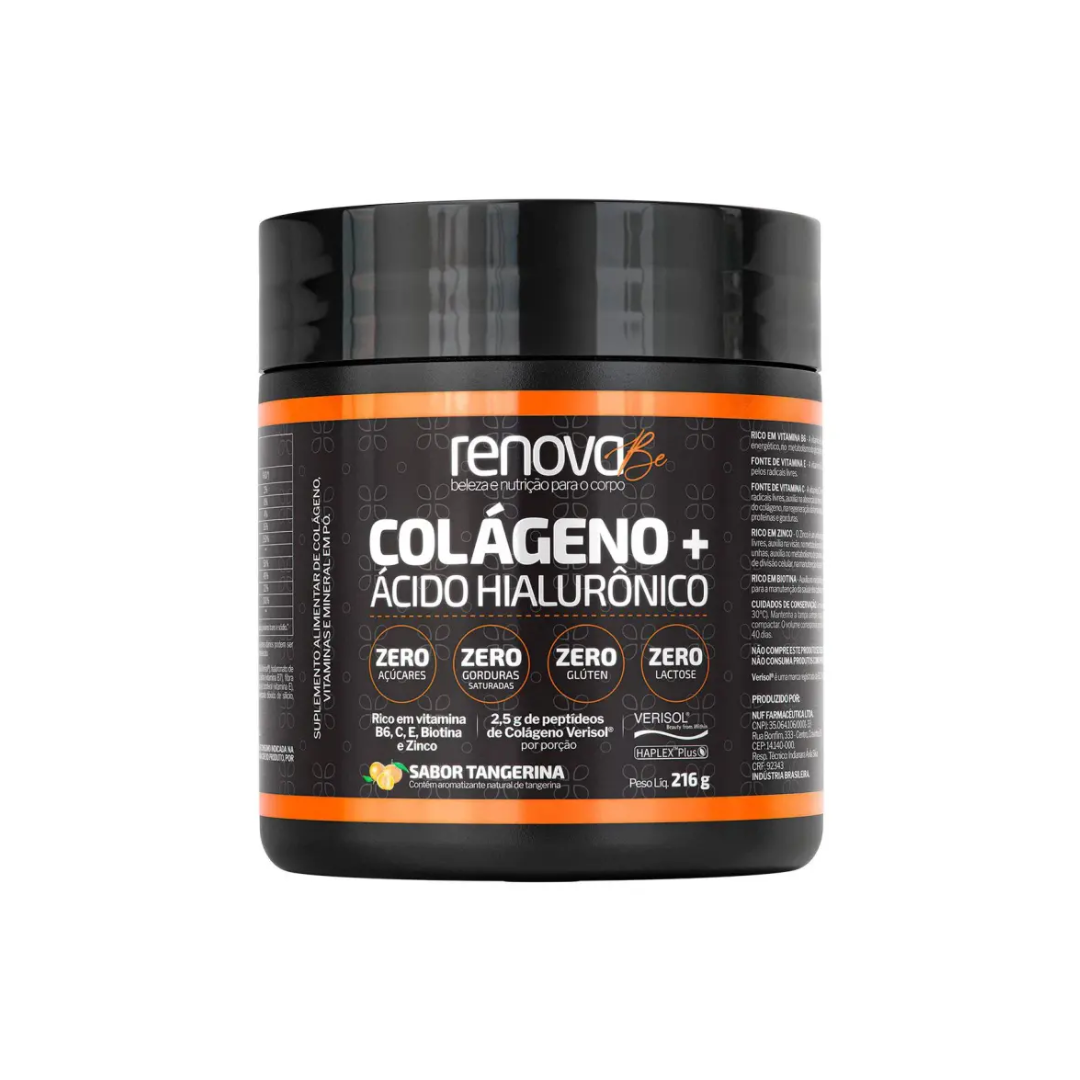 Colágeno + Ac Hialurônico Tangerina Renova Be (Embalagem de 216g)