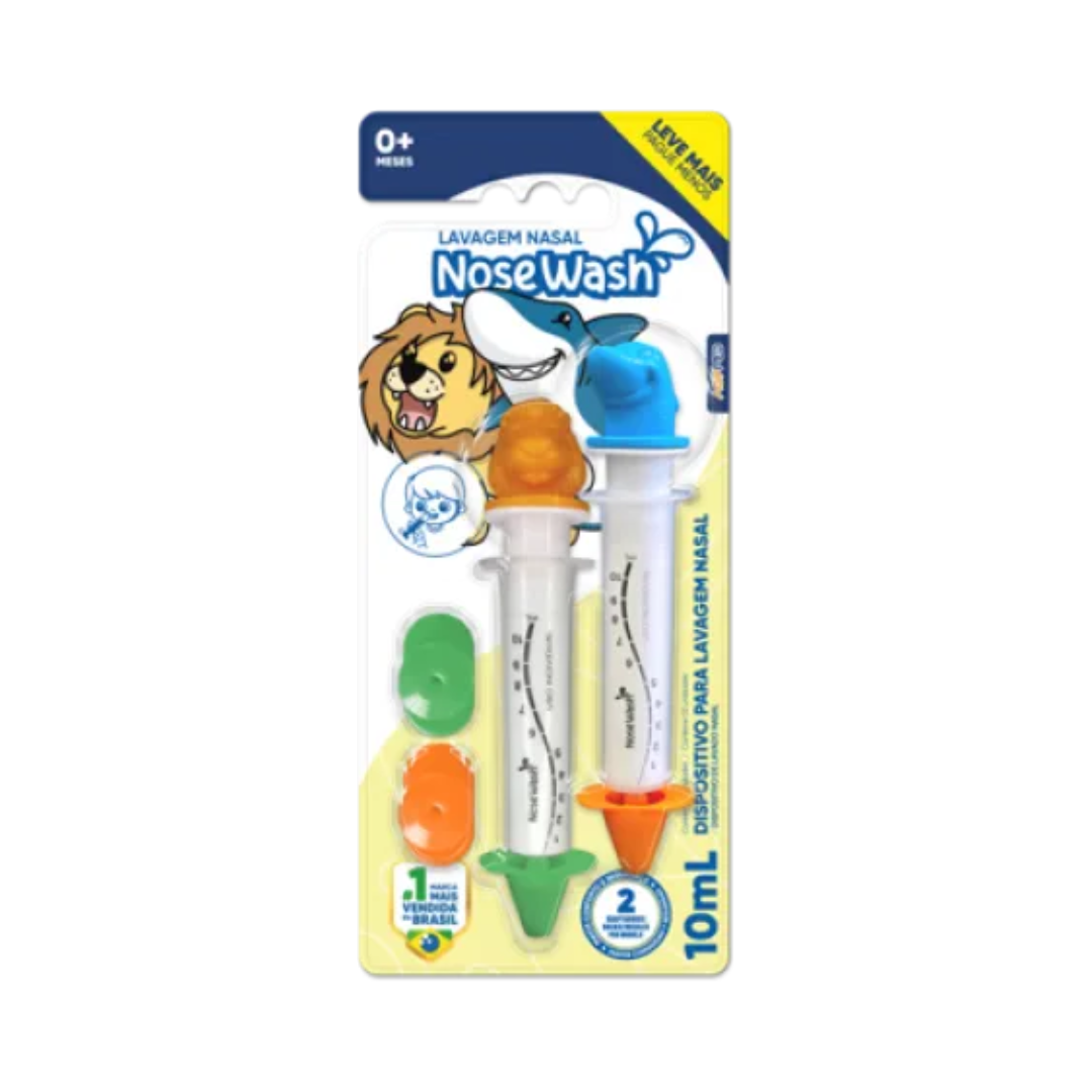 Dispensador. Nasal Nosewash Leao/tubar (Embalagem com 2 unidades de 10ml)