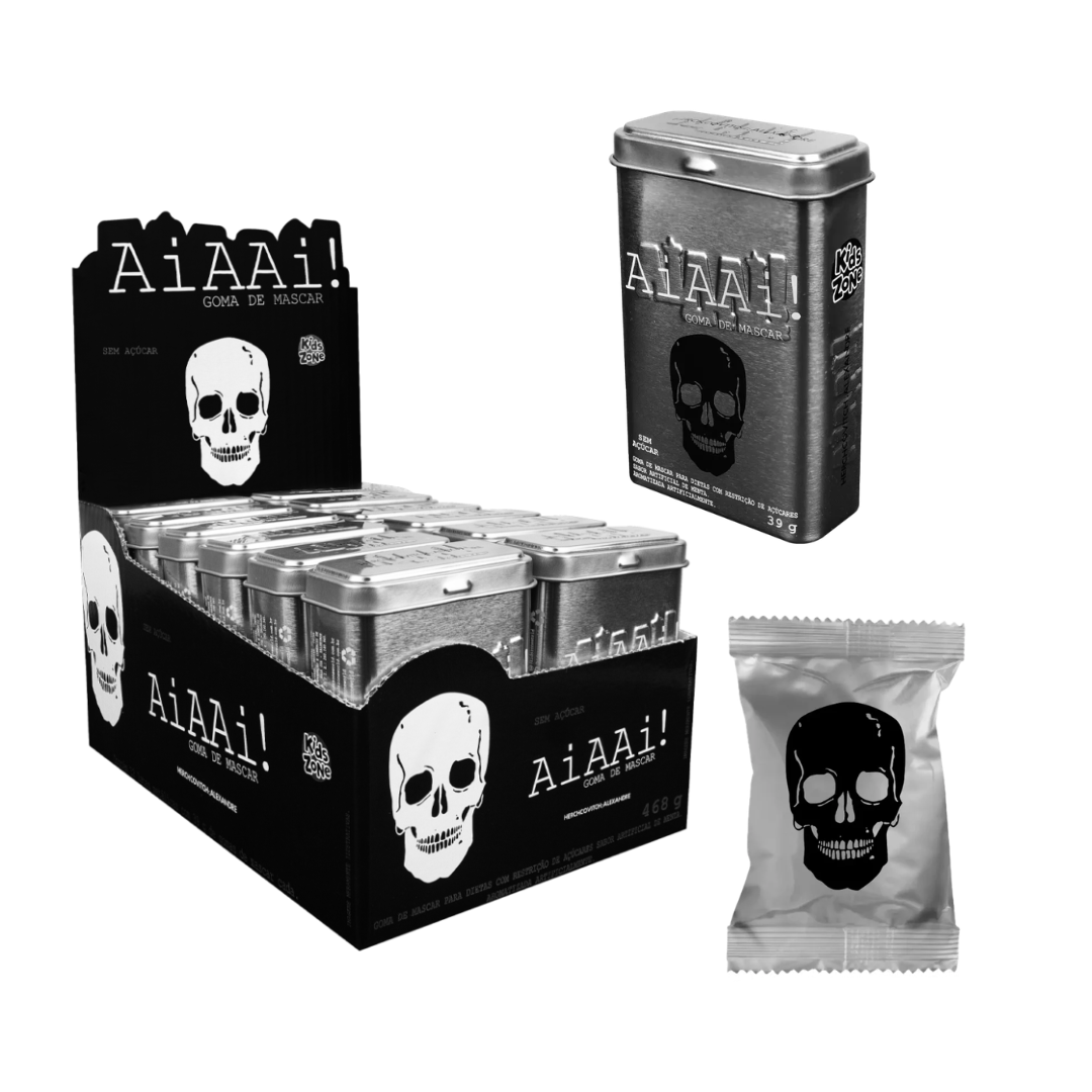 Chiclete Aiaai! Menta S/açucar Kids Zone (Embalagem de 39g)