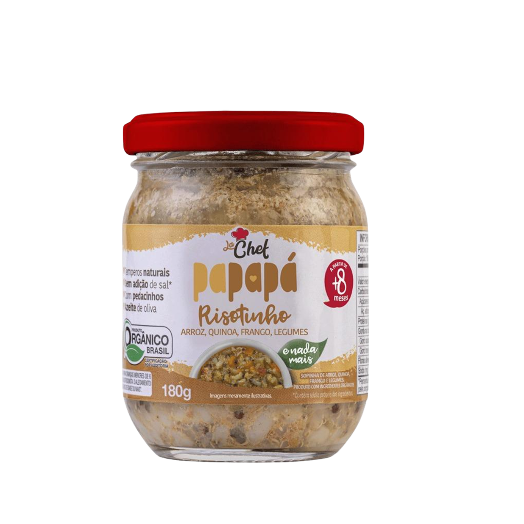 Risotinho Arroz Quinoa Frango Legumes Papapa (Embalagem de 180g)