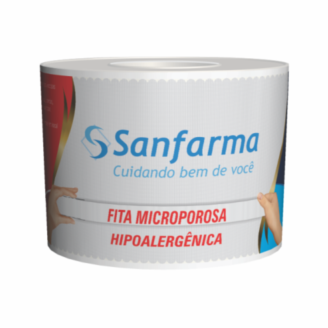 Fita Microporosa 25mm X 0,9m Sanfarma (Embalagem de 25mmx0,9m)