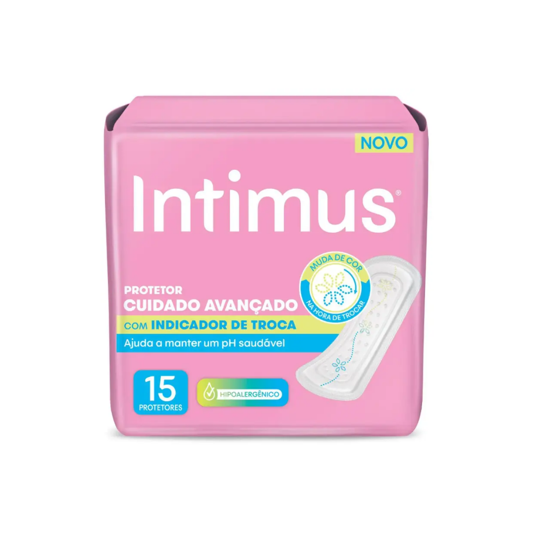 Protetor Diário Intimus Indica Troca15un (Embalagem com 15 unidades)