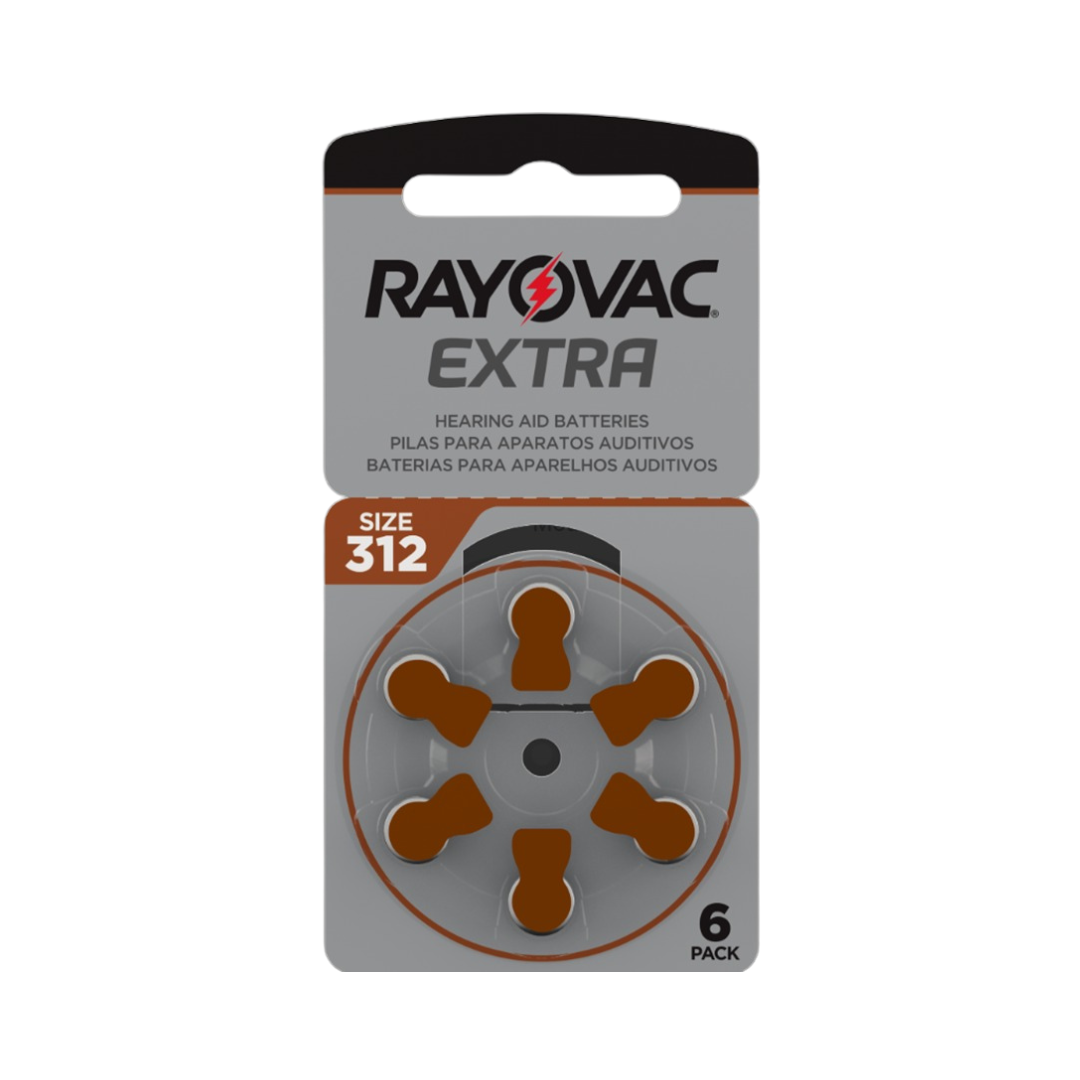 Pilha Audit Rayovac Adv Tam312 (Cartela com 6 unidades)