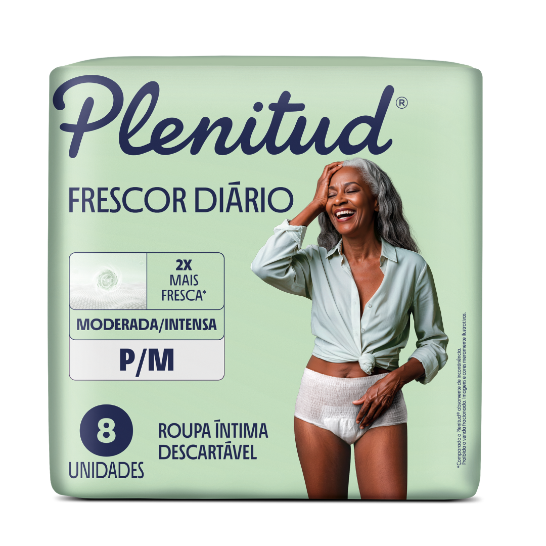 Roupa Íntima Descartável Plenitud Classic P/M (Embalagem com 8 unidades)