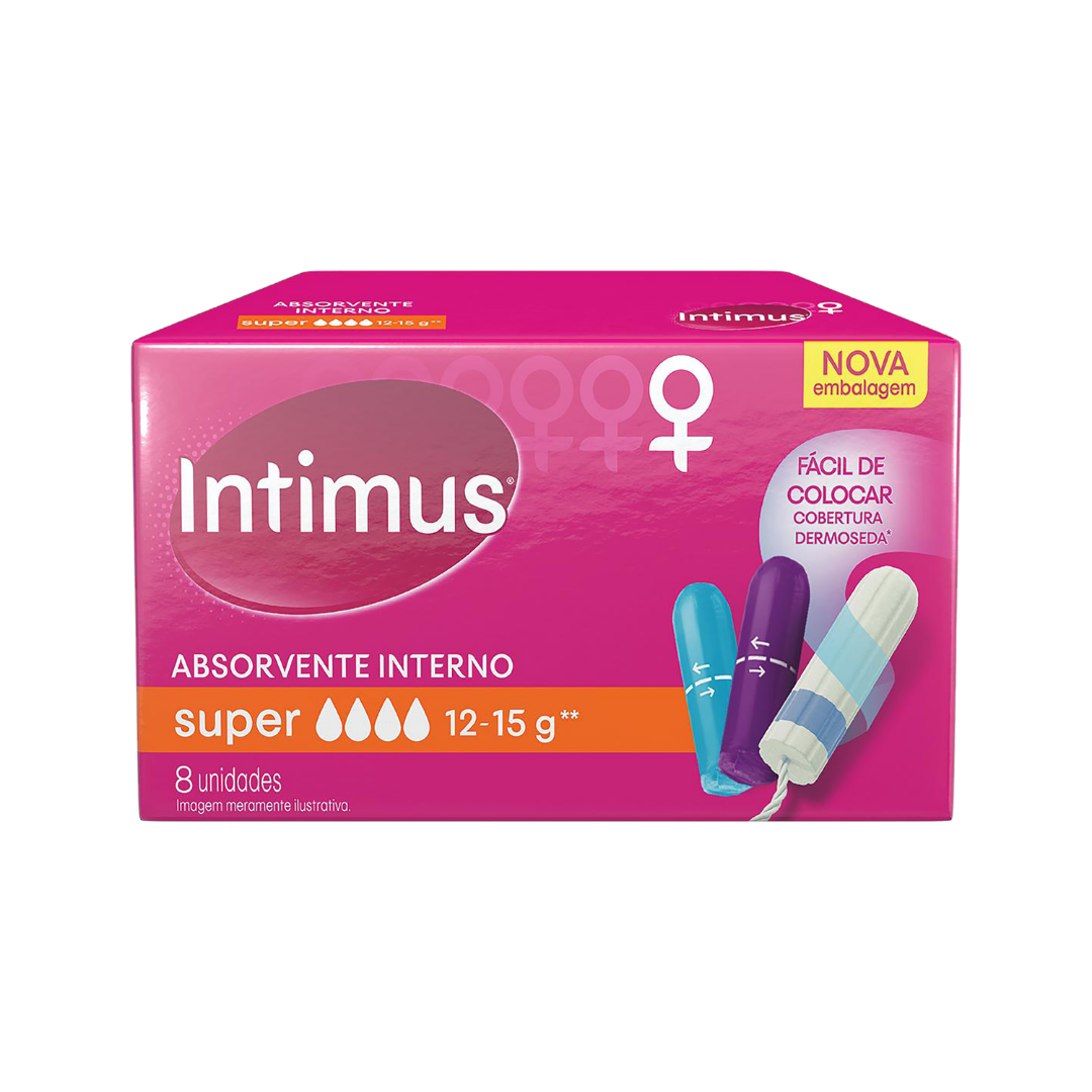 Absorvente Interno Intimus Super (Pacote com 8 unidades)