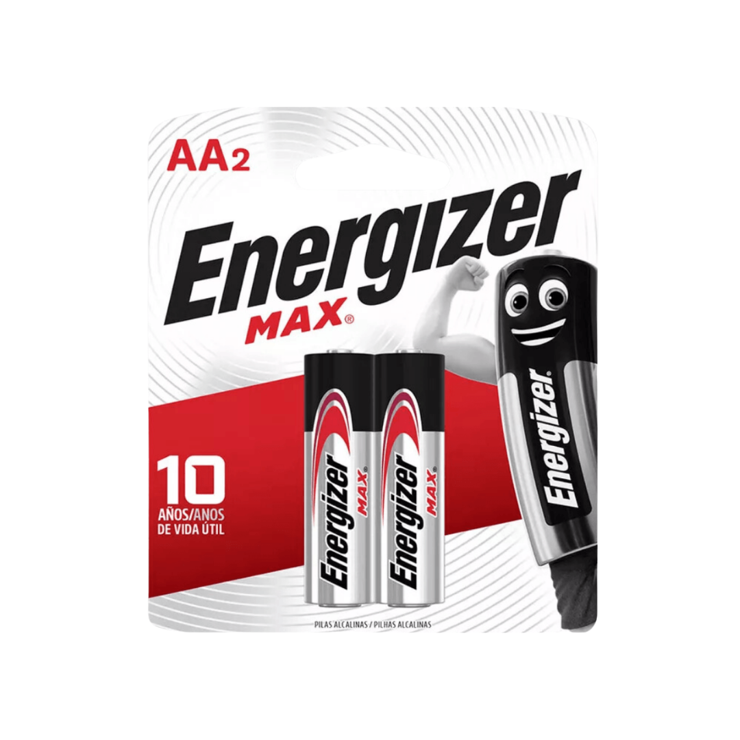 Pilha Alcalina Energizer AA Max Peq Rayovac (Cartela com 2 unidades)
