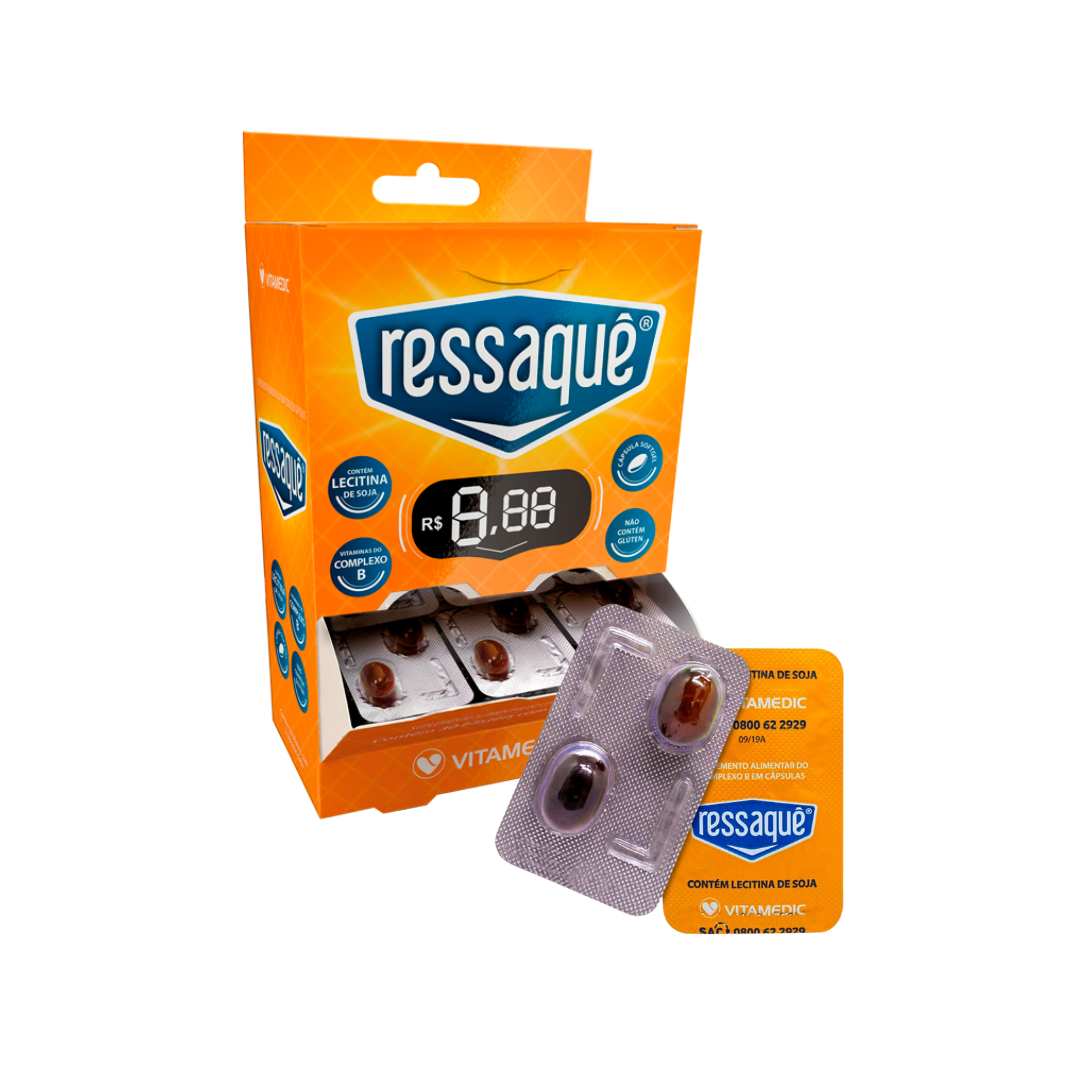 Ressaque Cap C/ Vitamedic (Embalagem com 30 cápsulas de 500mg)