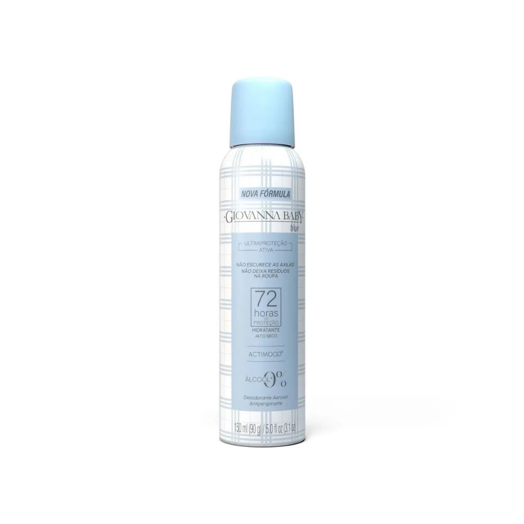 Desodorante Aerossol Blue 72h Giovanna Baby (Frasco de 150ml)