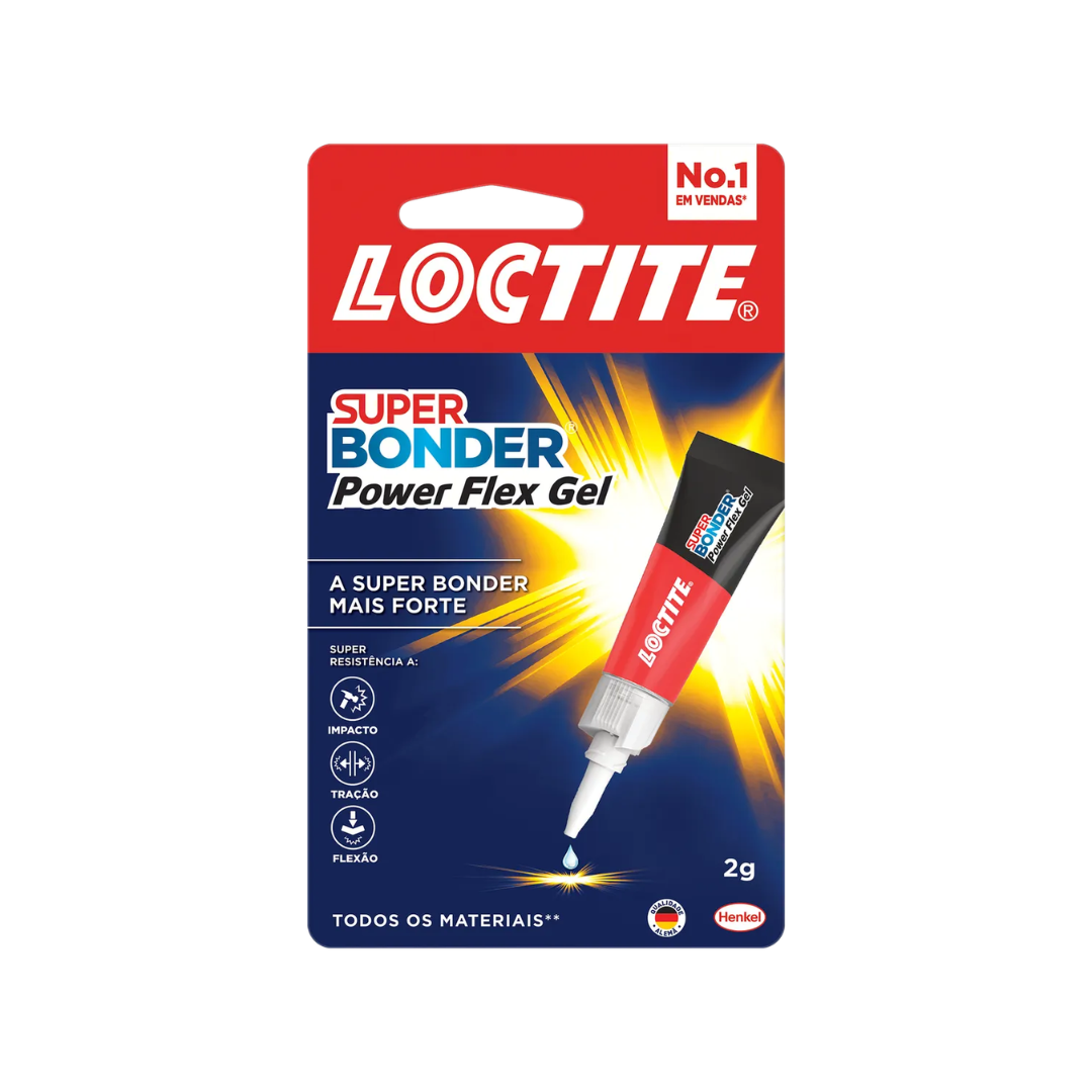 Super Bonder Power Flex Gel Loctite (Embalagem de 2g)