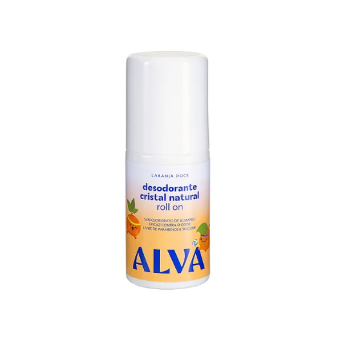 Desodorante Roll On Infantil Laranja Alva (Frasco de 50ml)