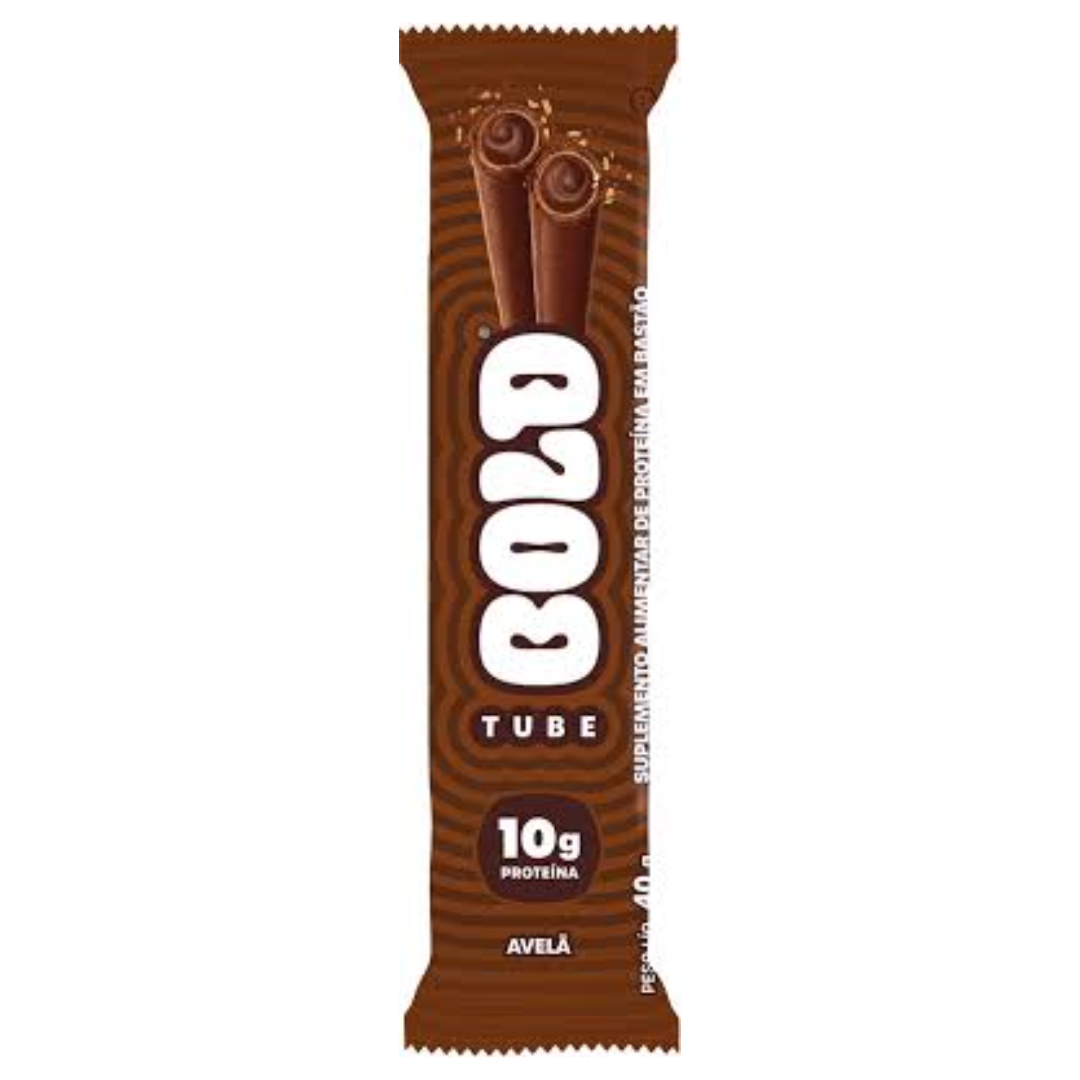 Wafer Tube Avelã Bold (Display com 12 unidades de 40g)