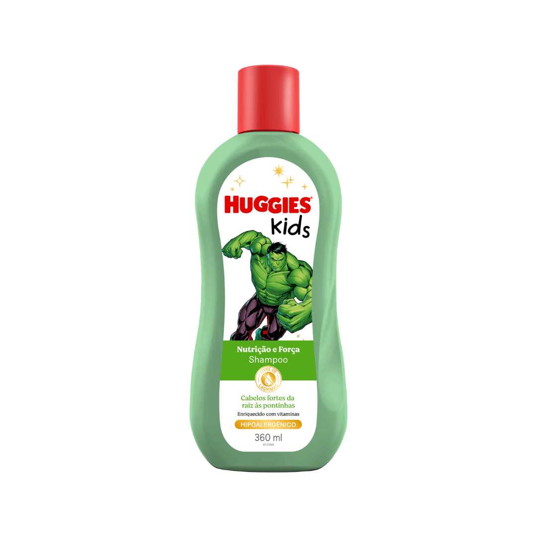 Shampoo Huggies Nutrição Hulk (Frasco de 360ml)