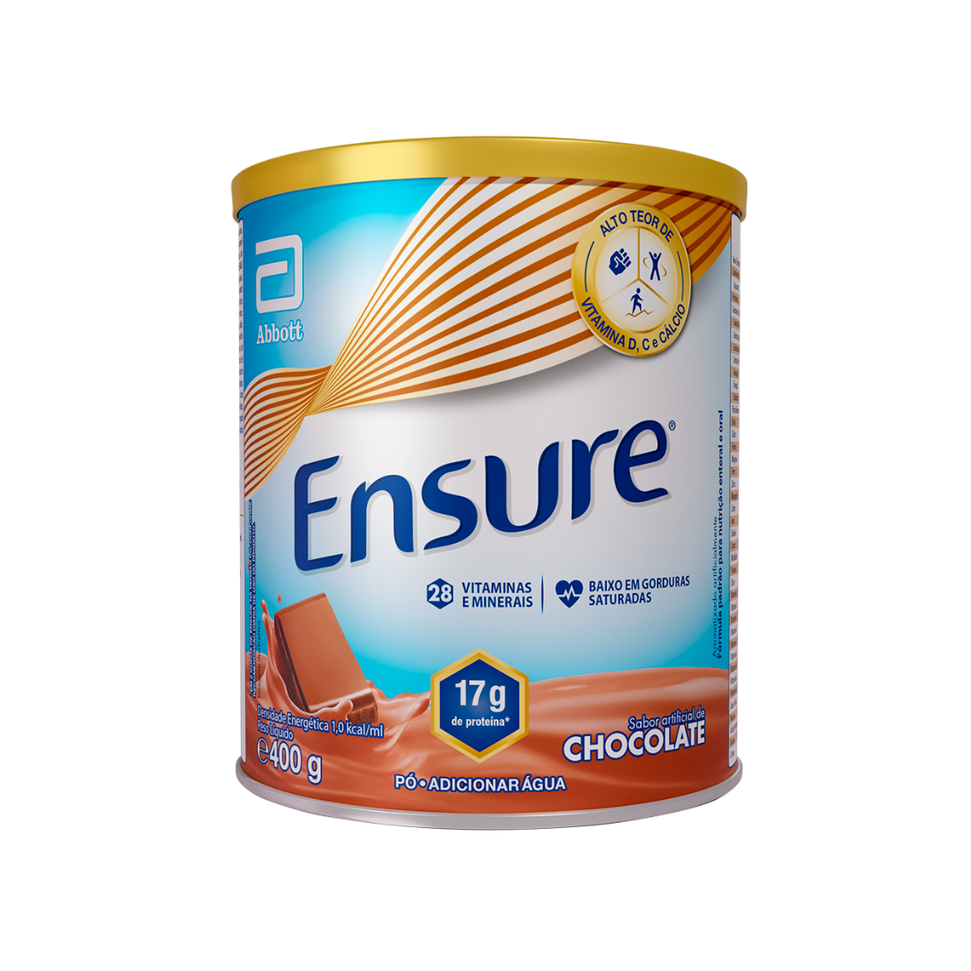 Ensure em Pó Chocolate Abbott (Lata de 400g)