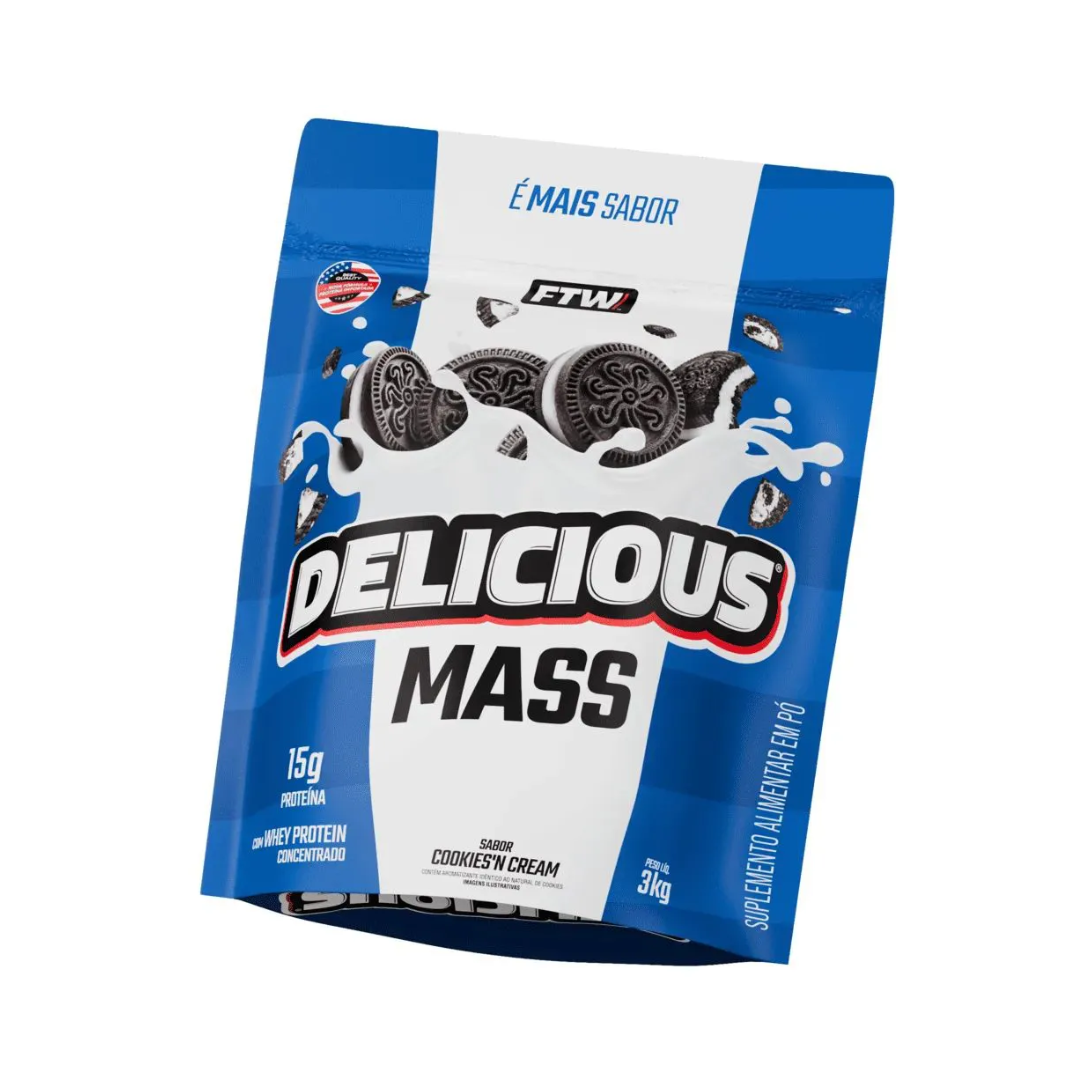 Hipercalorico Cookies Cream FTW (Embalagem de 3kg)