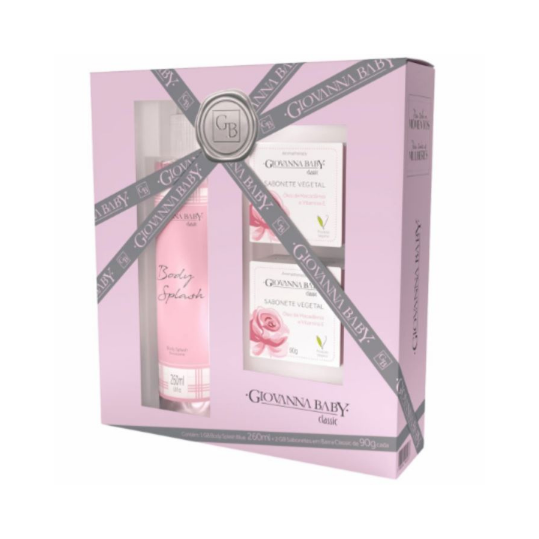 Kit Body Splash Classic + Sabonete Giovanna Baby (Embalagem de 260ml)