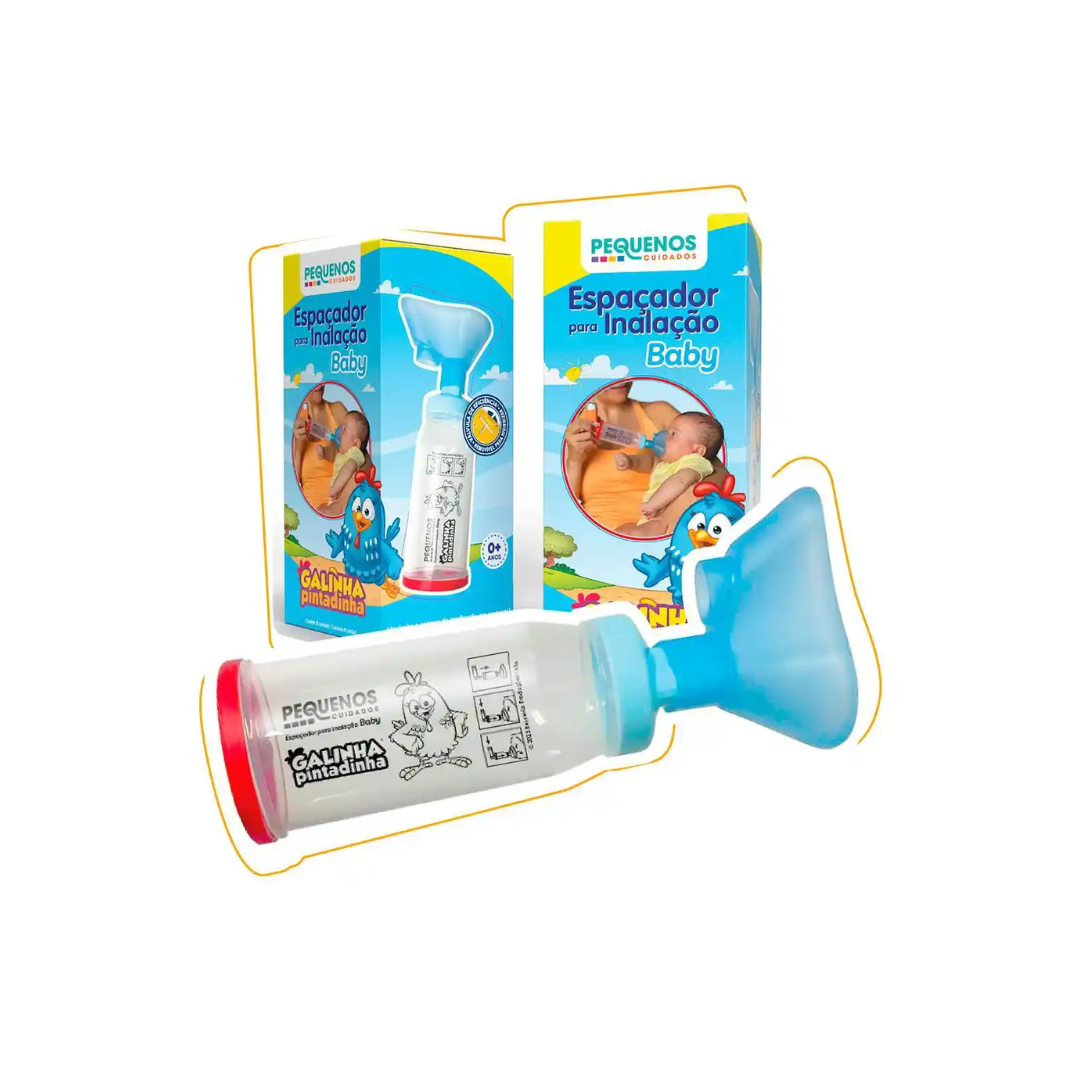 Espaçador P/ Inalação Galinha Pint Pequenos Cuidados (Embalagem de 150ml)