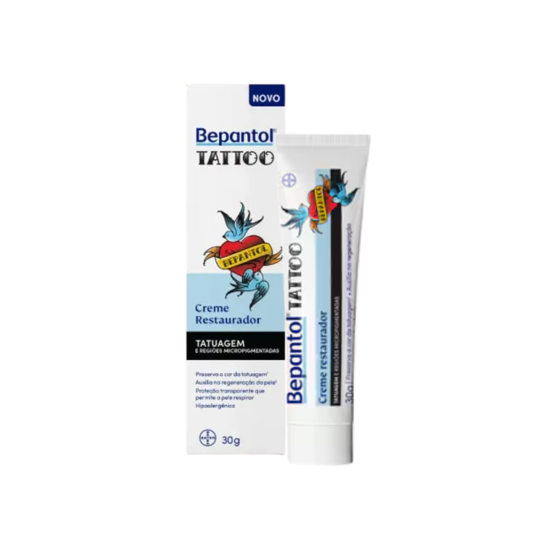 Creme Tattoo Restaurador Bepantol Bayer (Frasco de 30g)