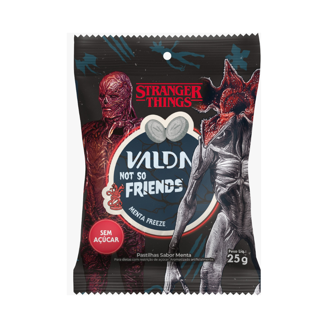 Valda Friends Fre Stranger Things Eurofarma (Embalagem com 10 unidades de 25g)