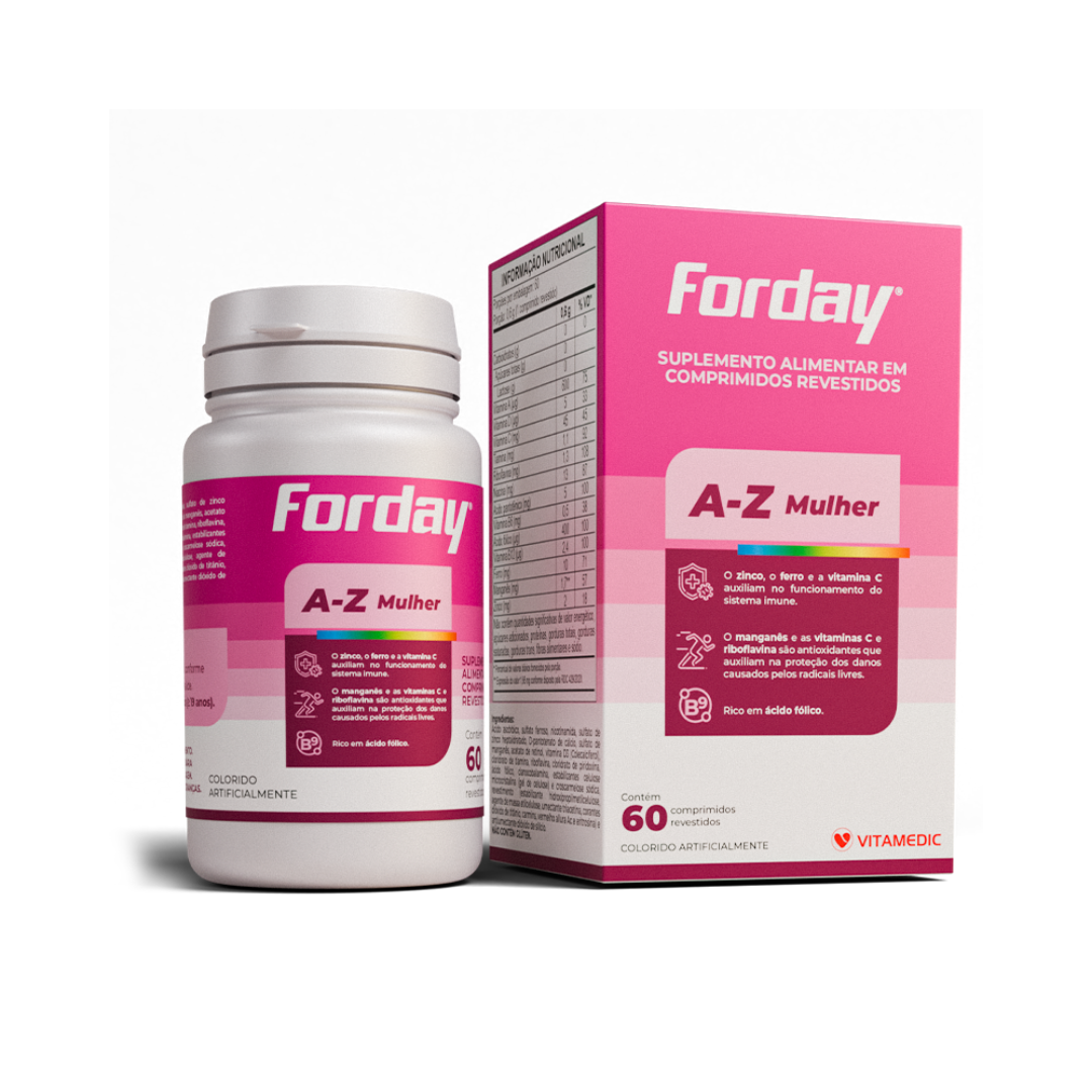 Forday A-Z Mulher Vitamedic (Frasco com 60 comprimidos)