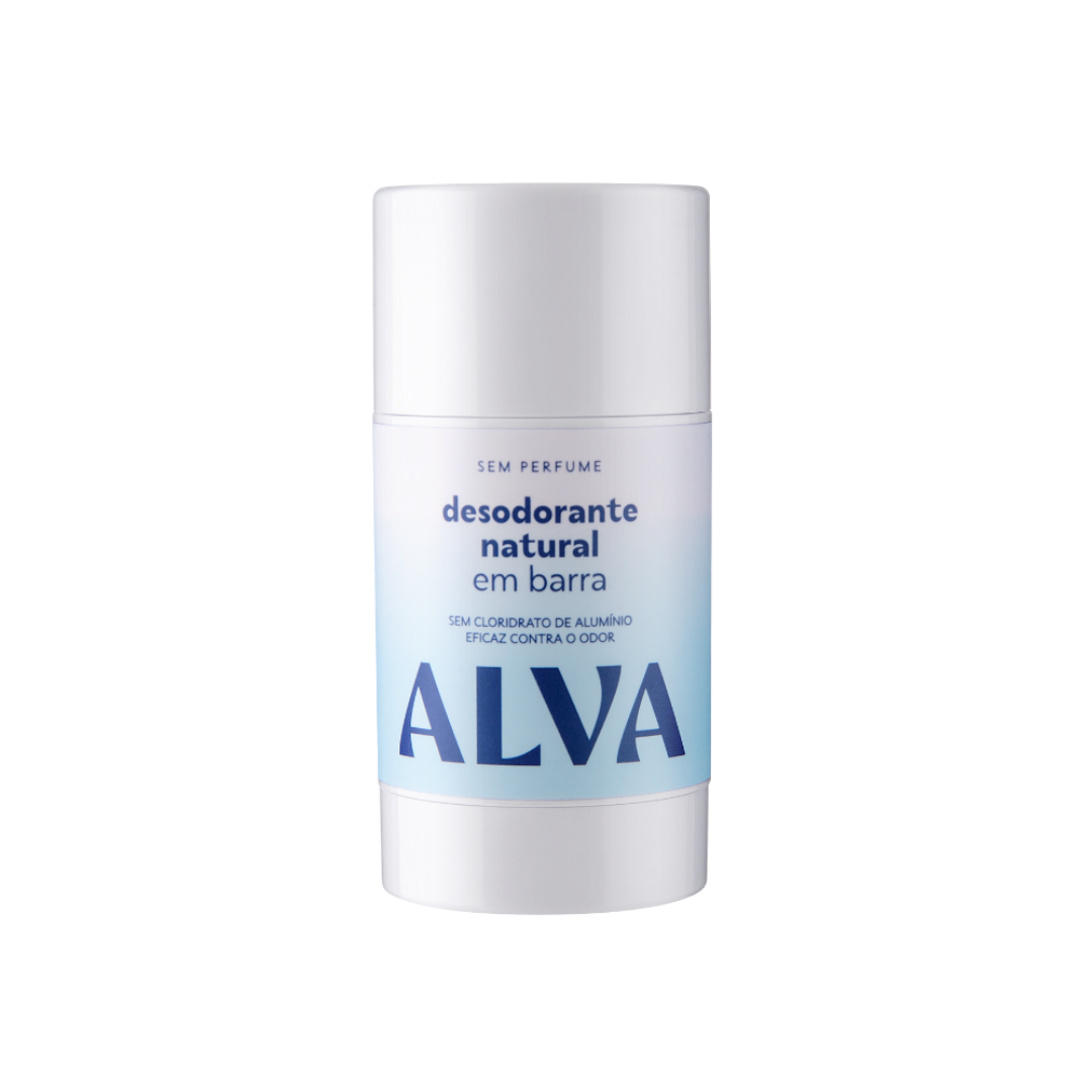 Desodorante Alva em Barra S/perfume (Embalagem de 55g)