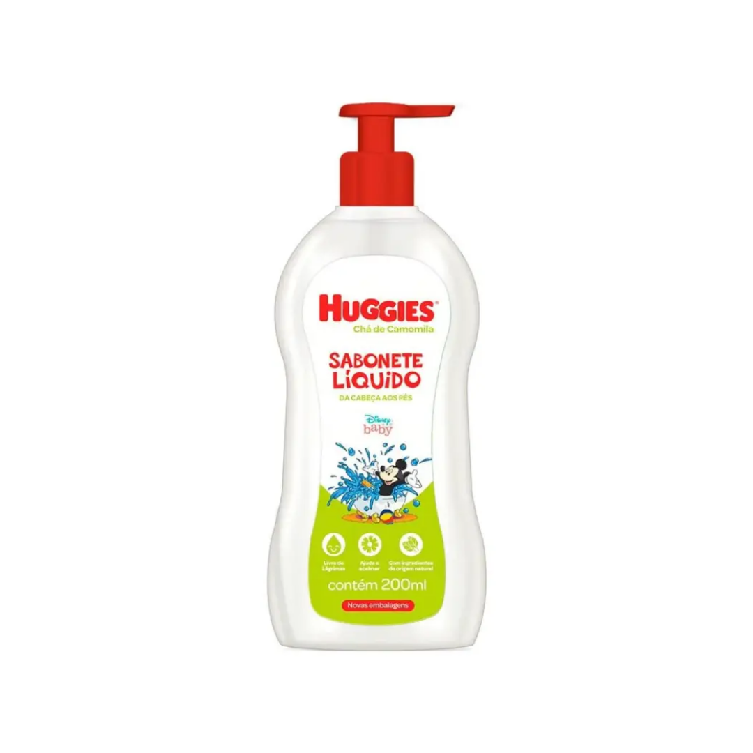 Sabonete Líquido Huggies Camomila RN (Embalagem de 200ml)