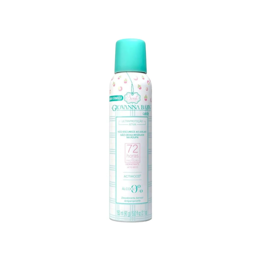 Desodorante Aerossol Candy 72h Giovanna Baby (Frasco de 150ml)