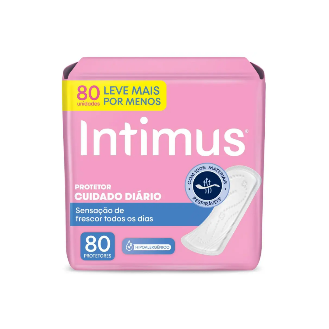 Protetor Diário Intimus Cuidado Diário (Embalagem com 80 unidades)