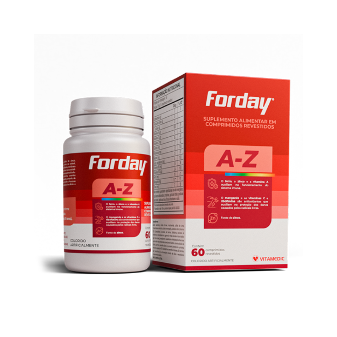 Forday A-Z Polivitamínico Vitamedic (Frasco com 60 comprimidos)