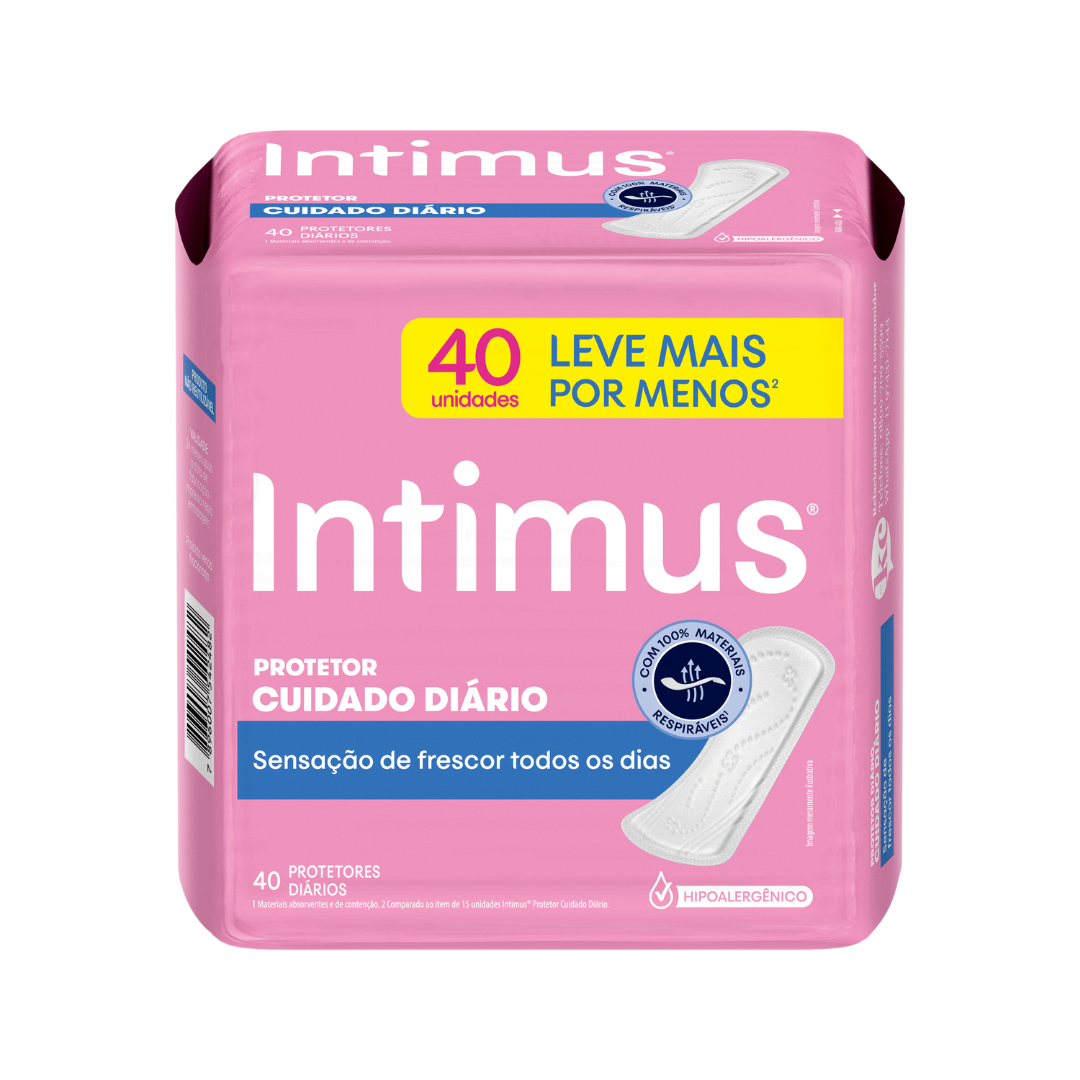 Protetor Diário Intimus Antibac (Embalagem com 40 unidades)