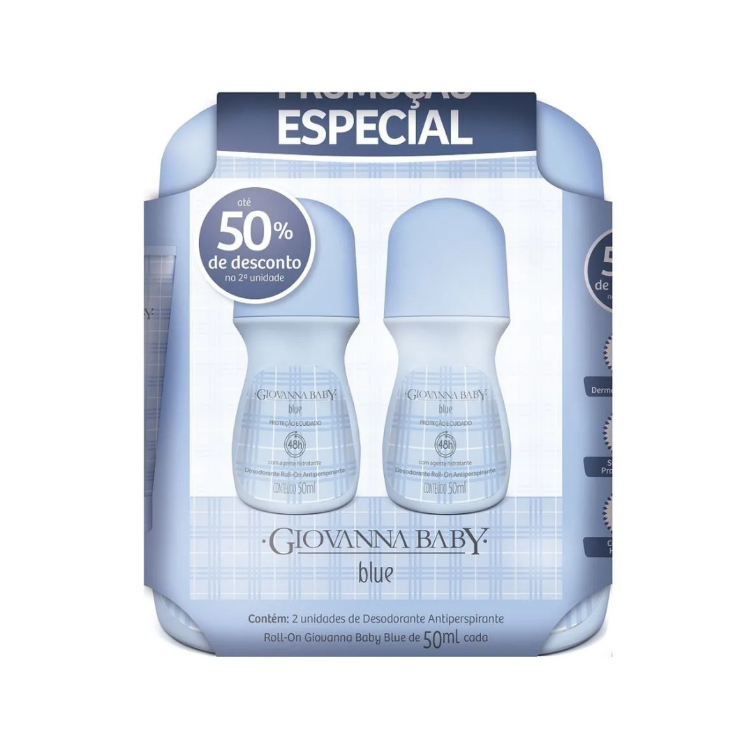 Promo Roll-On Blue Giovanna Baby (Embalagem com 2 unidades de 50ml)