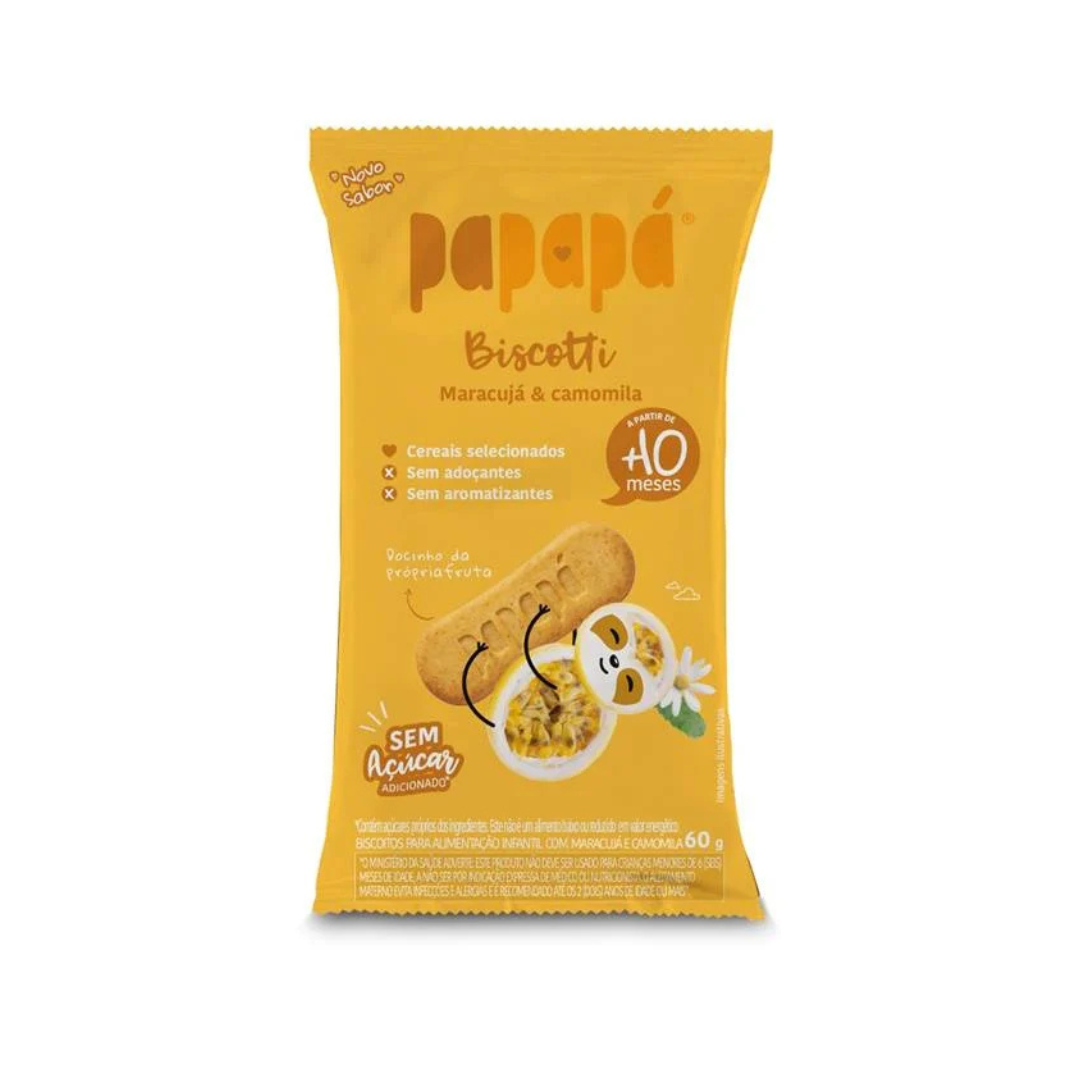 Biscoito Infantil Marac&cam Biscotti Papapa (Embalagem de 60g)