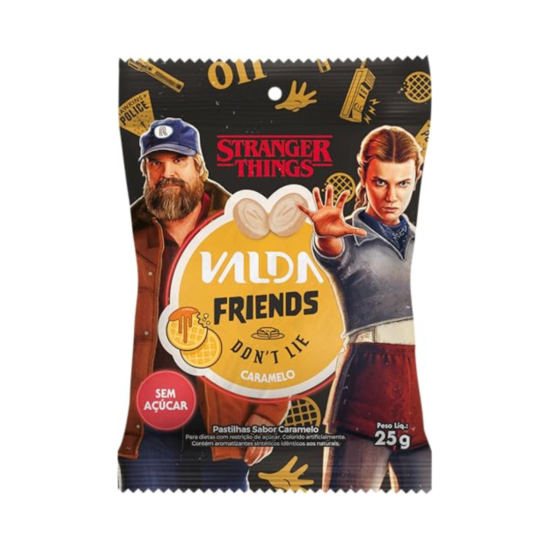 Valda Caramelo Stranger Things Eurofarma (Embalagem com 10 unidades de 25g)
