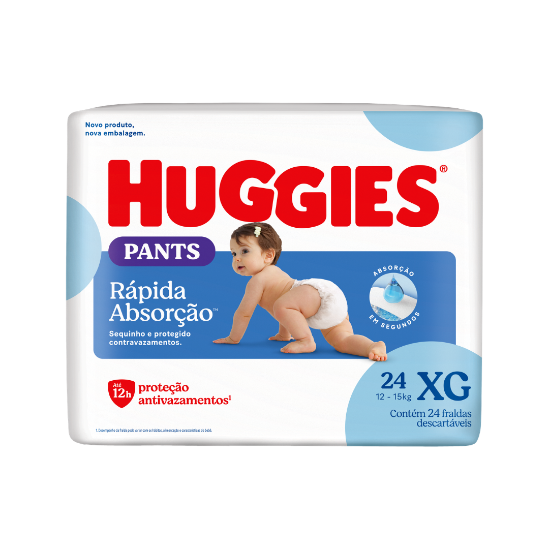 Fralda Pants Huggies R.absorção XXG (Pacote com 22 unidades)