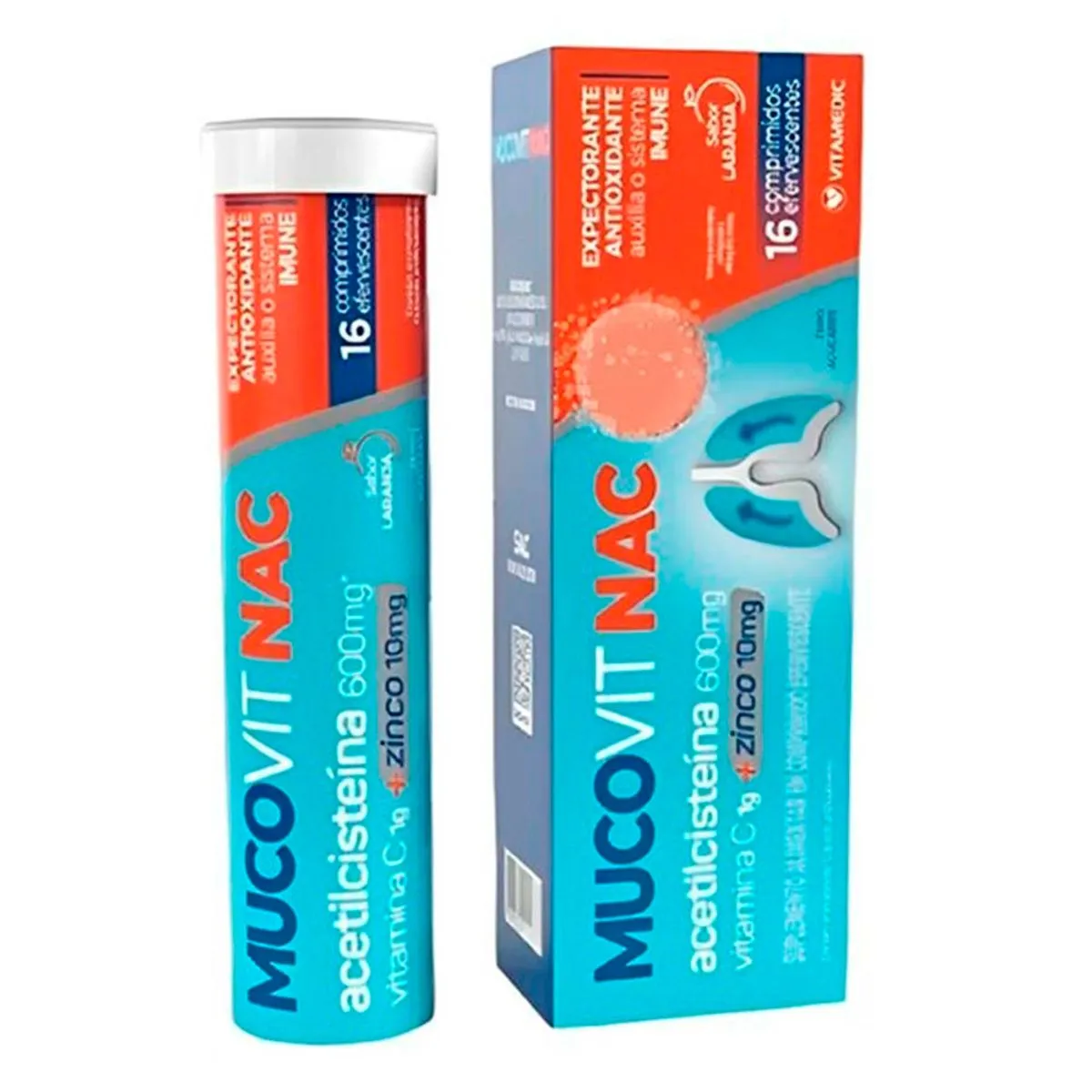Mucovit Nac Cp Eferv Vitamedic (Embalagem de 1x16cp)