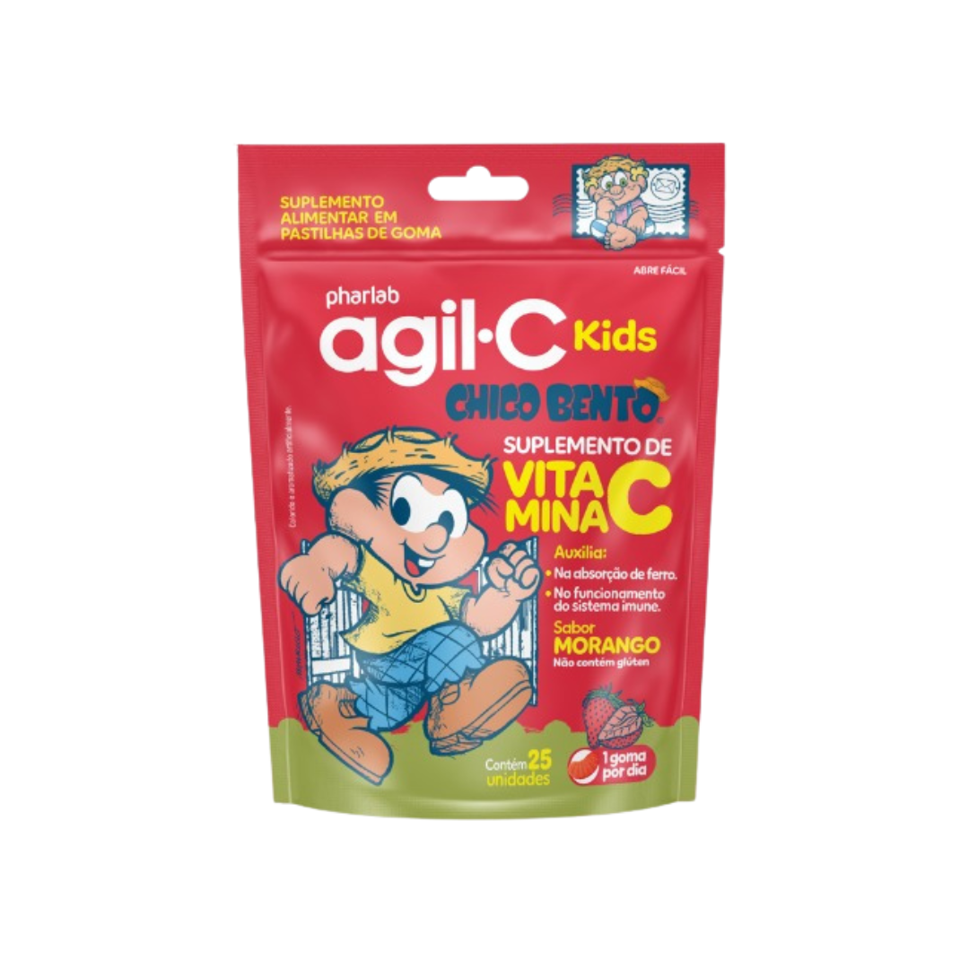Agil-C Kids Morango Pharlab (Embalagem de 30mg)
