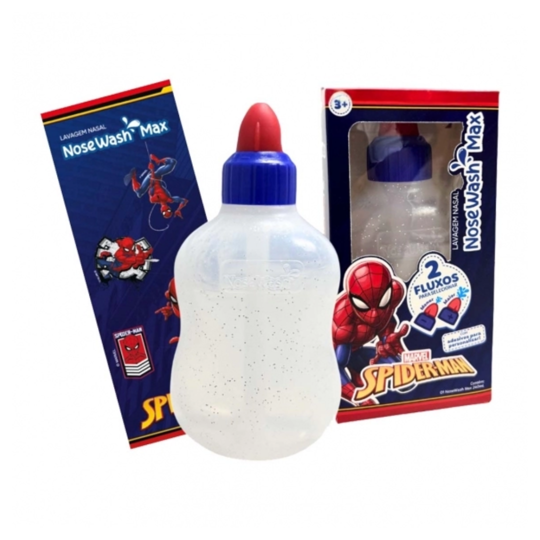 Dispensador. Nasal Nosewash Homem Aranha Nosewash Max (Embalagem de 240ml)