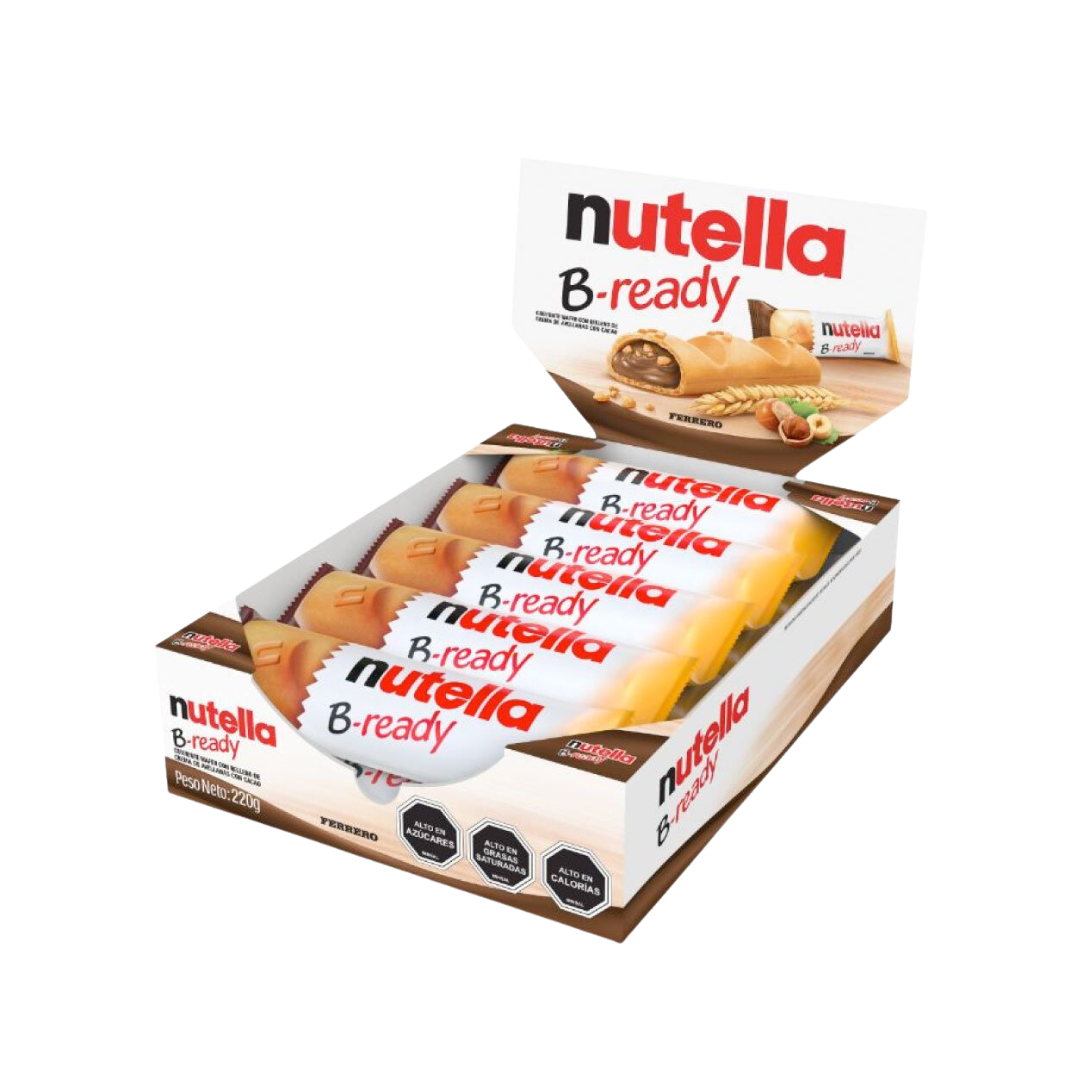 Nutella B-Ready Ferrero (Display com 10 unidades de 22g)