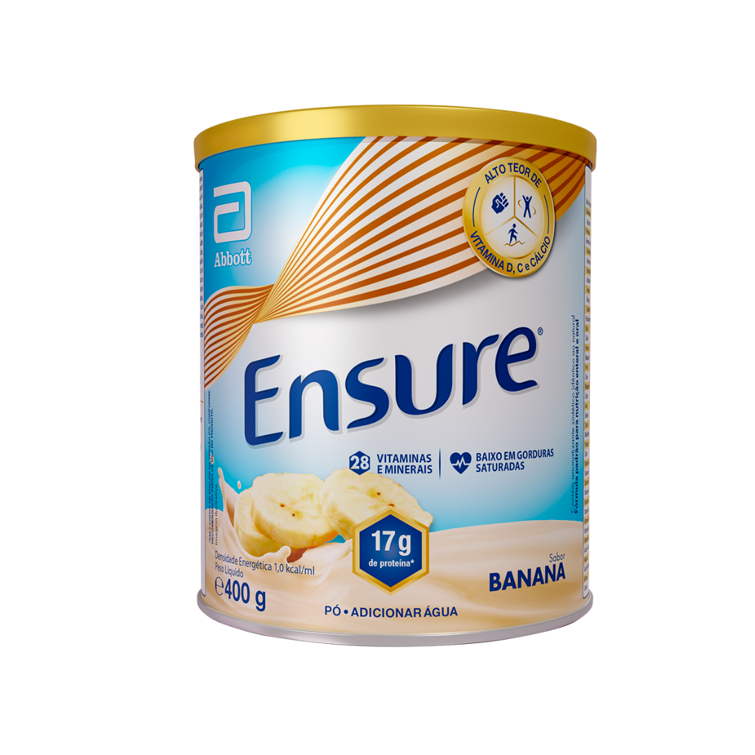 Ensure em Pó Banana Abbott (Lata de 400g)