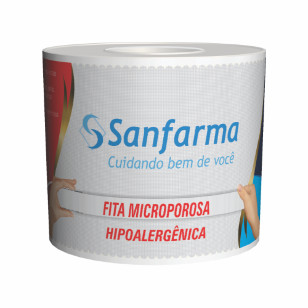 Fita Microporosa 50mm X 4,5m Sanfarma (Embalagem de 50mmx4,5m)