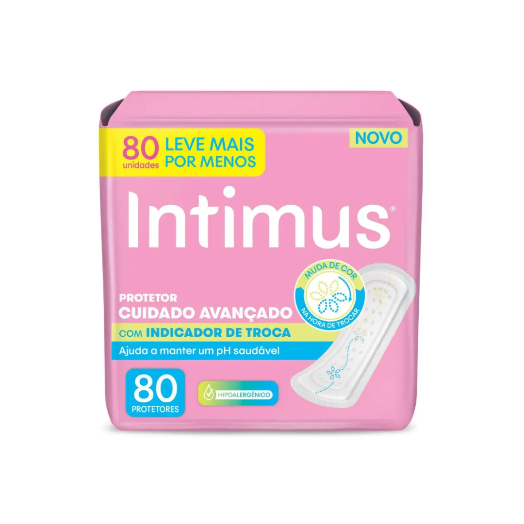 Protetor Diário Intimus Indica Troca80un (Embalagem com 80 unidades)