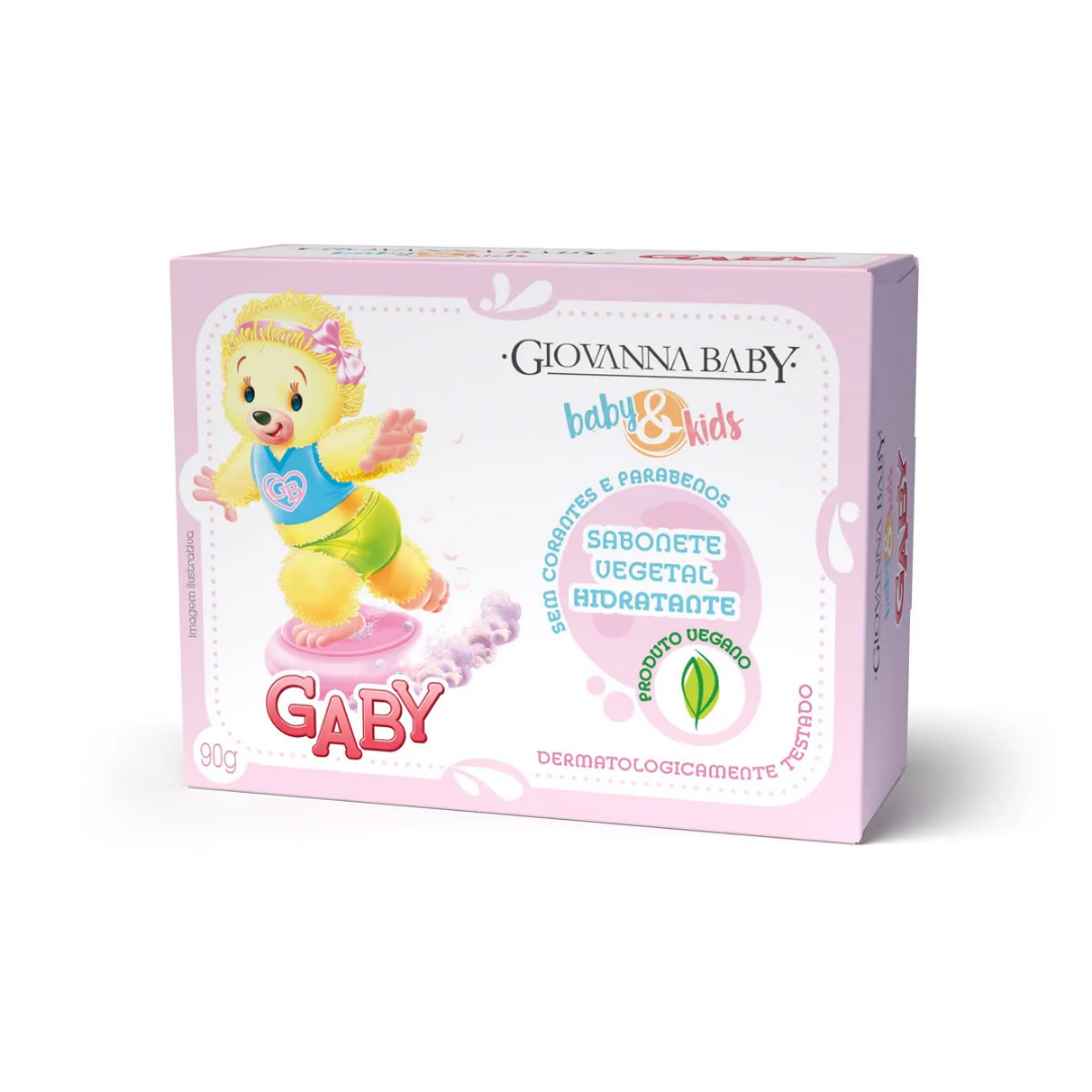 Sabonete Gaby Barra Baby&kids Rosa Giovanna Baby (Embalagem de 90g)