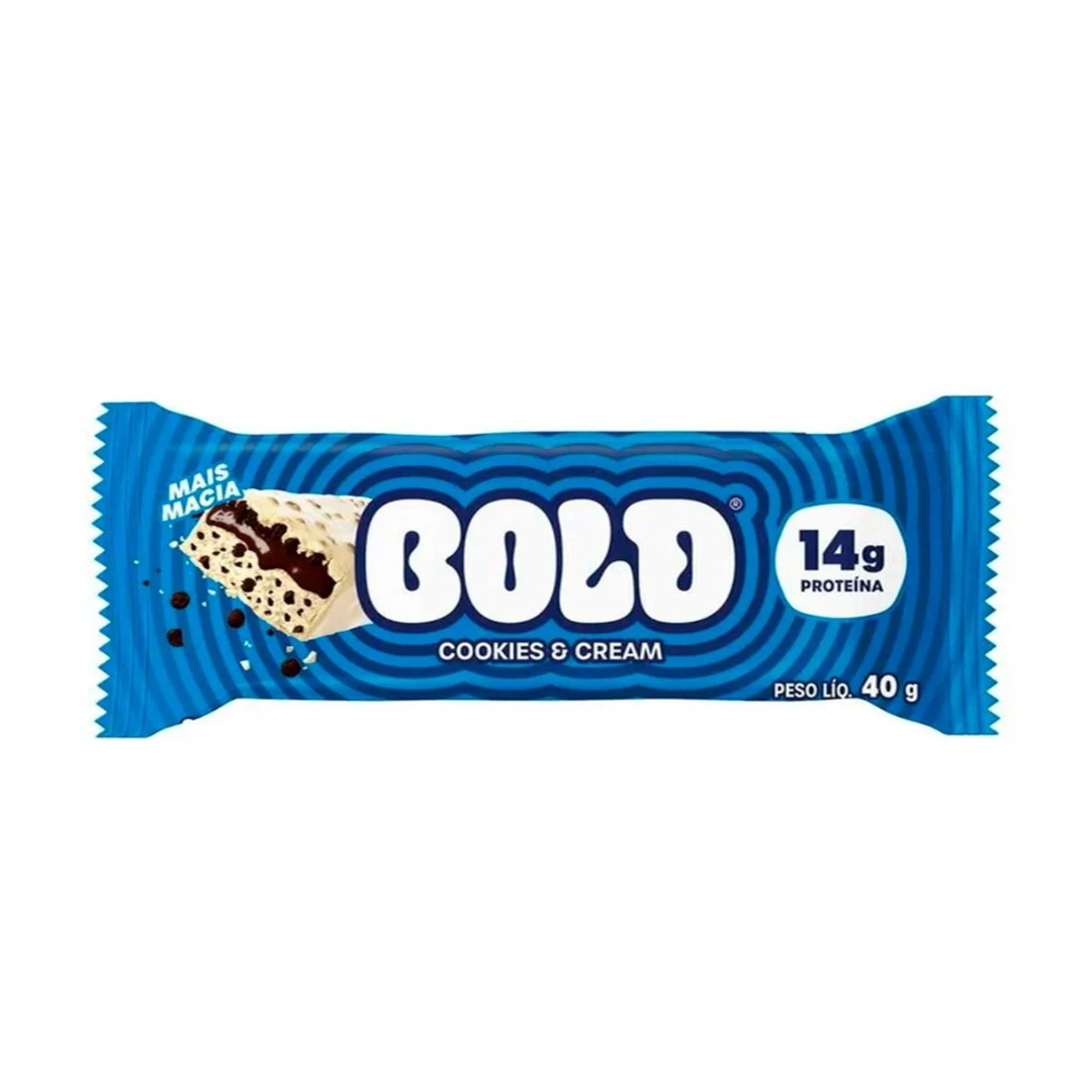 Barra de Proteína BOLD Cookies & Cream (Display com 12 unidades de 40g)