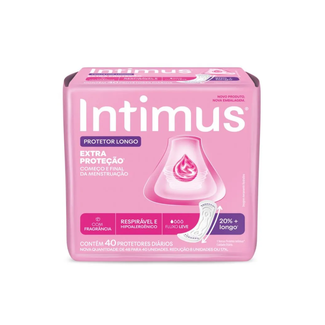 Protetor Diário Intimus Longo (Embalagem com 40 unidades)