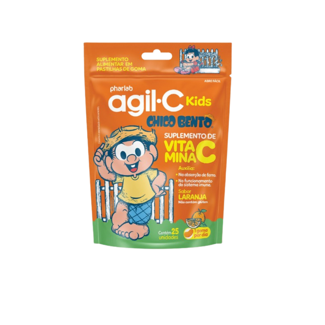 Agil-C Kids Laranja Pharlab (Embalagem de 30mg)