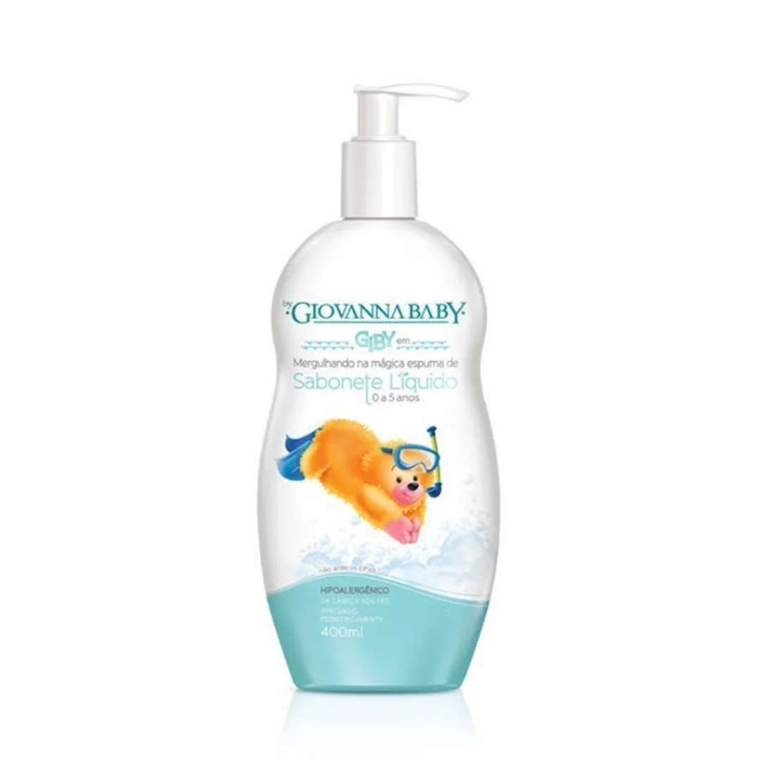 Sabonete Giby Liquido Bebe Giovanna Baby (Embalagem de 400ml)