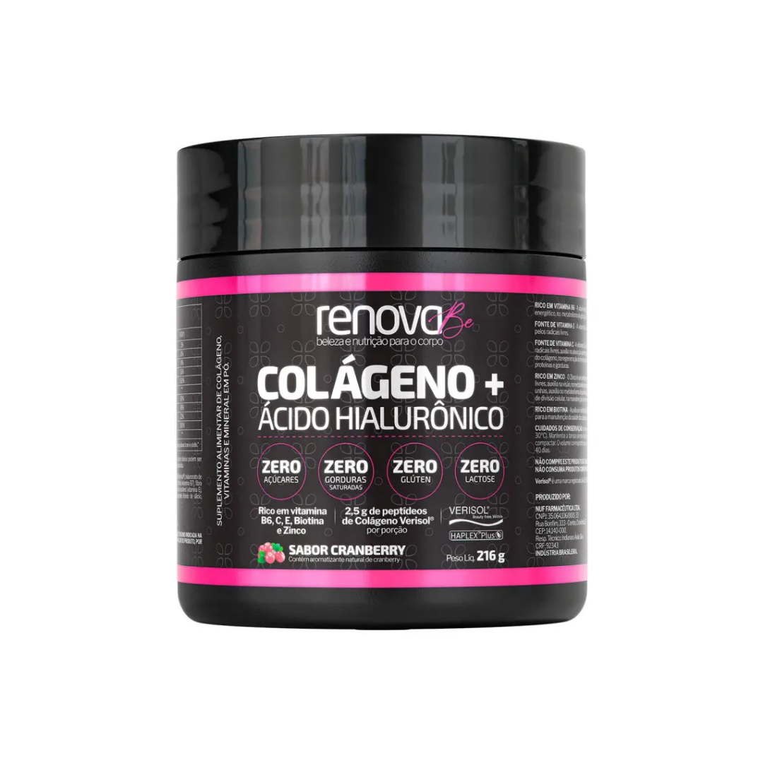 Colágeno + Ac Hialurônico Cranberry Renova Be (Embalagem de 216g)