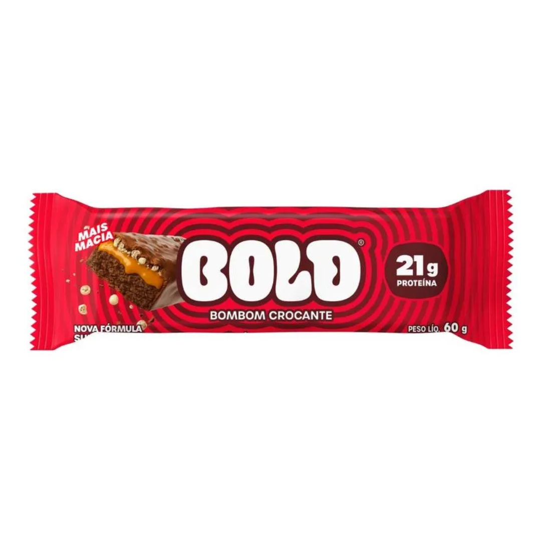 Barra de Proteina Bombom Crocante Bold (Embalagem com 12 unidades de 60g)